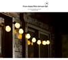 Vintage LED Solar String Lights - G50 Transparent Ball for Outdoor Garden Patio Decor