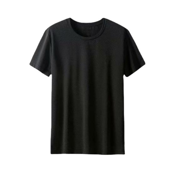Men Pullover Breathable Quick Dry Ice Silk Mesh Loose Everyday Wearing Cotton O-neck Short Sleeve Men T-Shirt Summer Accessories