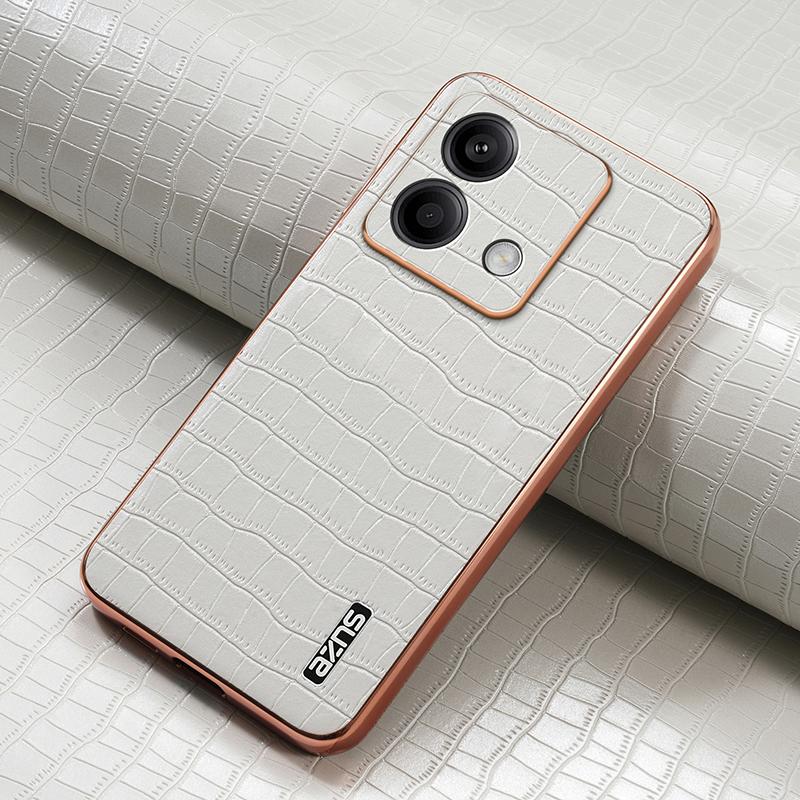 

AZNS Luxury 3D Texture Classic Leather Case for Redmi Note 13 Pro Plus Note 13 Pro Note 12 Turbo Gilded Plating Protective Cover Redmi Note 12 Turbo белый