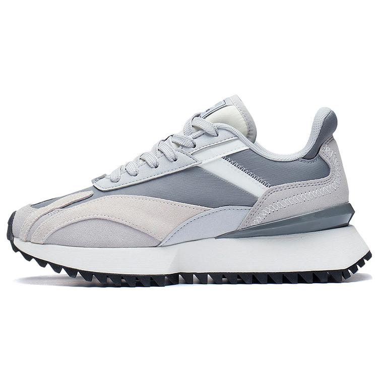 New LiNing Zaiwu Cushioned Anti Slip And Wear Resistant Lightweight Low Top Sports Casual Shoes Men's White Gray AGCS261-5
