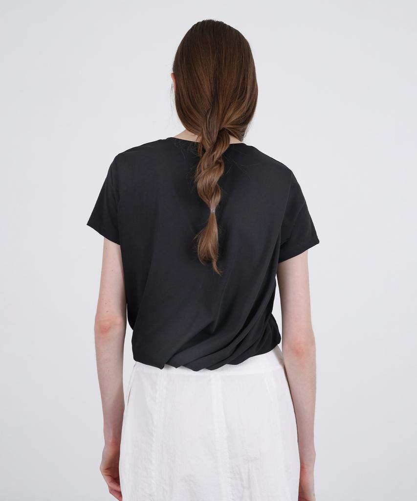 Leuba Balloon Cropped T-Shirt - Black