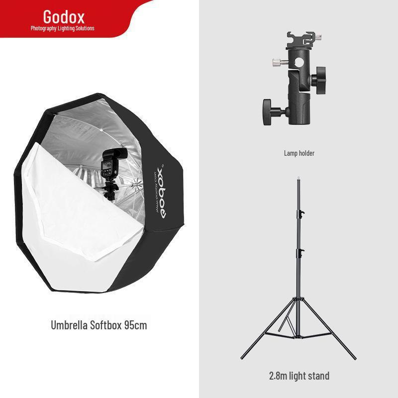 Godox Octagonal Softbox with Grid - Portable 80/95/120cm On-Camera Fill Light