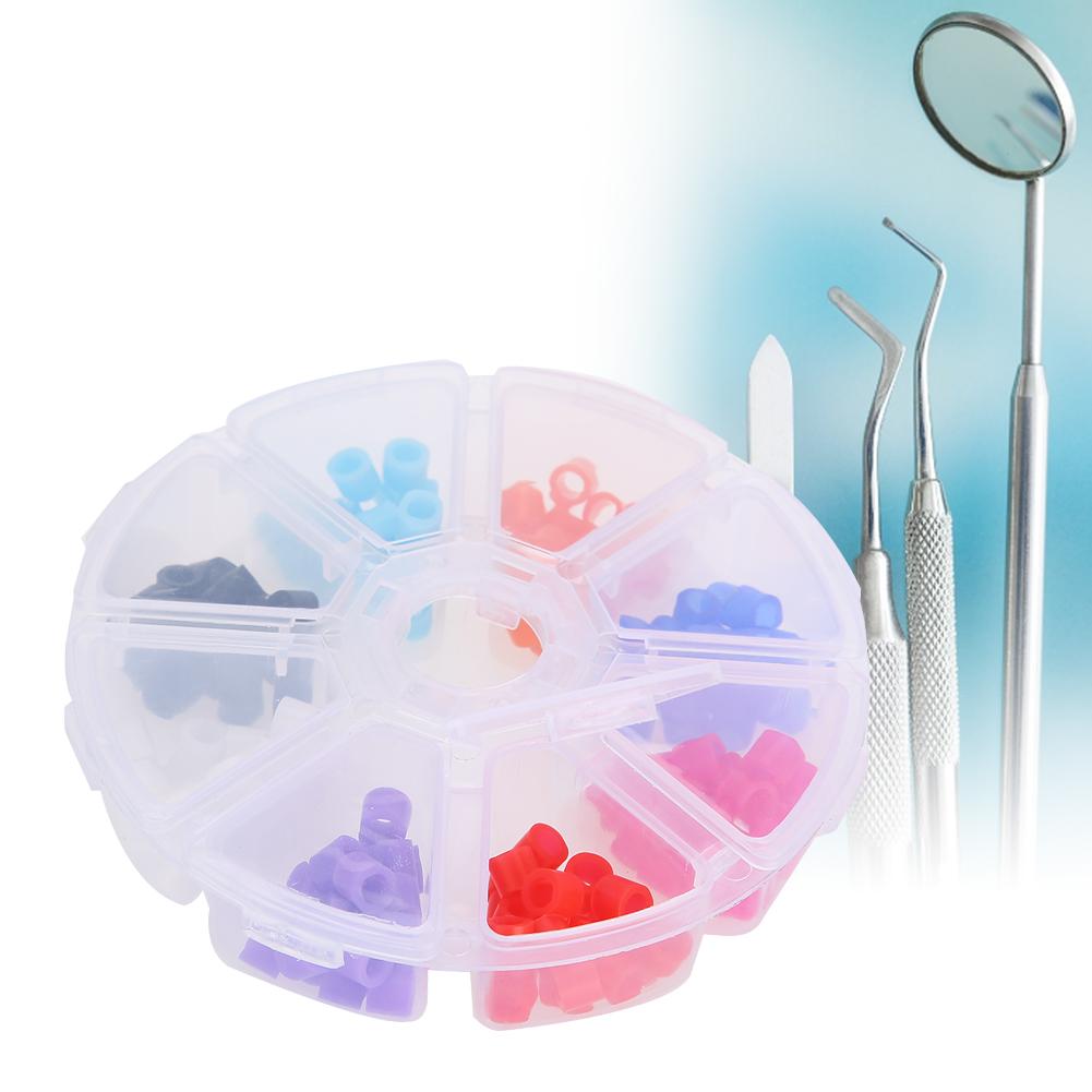 160 Stück Autoklavierbare Universelle Dentalinstrumente Kieferorthopädische Silikon-Codierringe