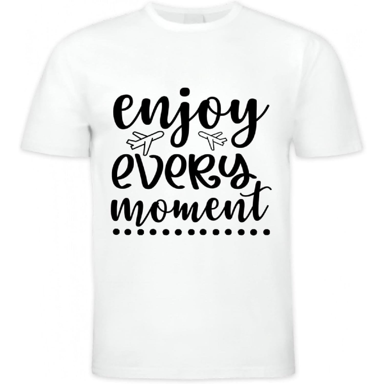 Enjoy Every Moment of Life, Travel Life Shirt, Journey Begins Tshirt, Travel Passion Tee XXXXXL белый