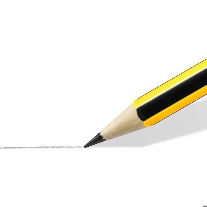 Crayons graphite - staedtler - noris - degré hb - lot de 8 + taille-crayon + gomme