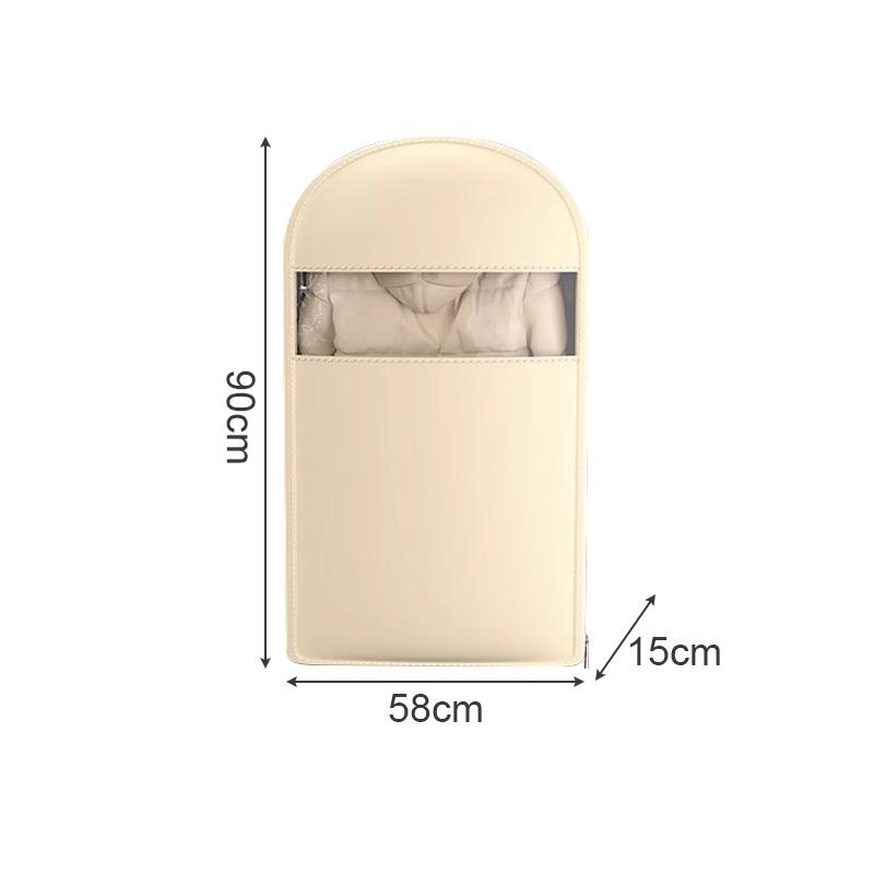 Dust Cover Clothes Bags Space-Saving Compressed Down Jacket Storage Bag Transparent Hanging Dust Cover With Zipper Organizer