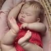 BZDOLL Reborn Sleeping Baby 3D Skin Soft Vinyl 60 CM 24Inch Fat Doll Toy for Girl with Vascular Vein Cloth Body  Like Real Art Bebe
