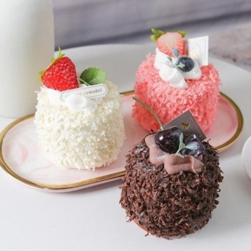 Simulated Cake Model Ice Cream Fruits Showcase Sample for Taking Photos Wedding Dessert Shop Fake Cake Decor