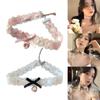 Bowknot Heart Necklace Adjustable Collarbone Chain Bow Pendant Clavicle Chain
