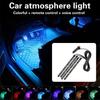 12led Car Interior Ambient Foot Strip Light Kit Backlight Atmosphere Decorative Auto 5v/12v Accessories Lamp Usb Neon Vehic S9x2