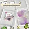 Transparent Photocard Storage Box Dustproof Flip Storage Box Card Storage Case  Desktop