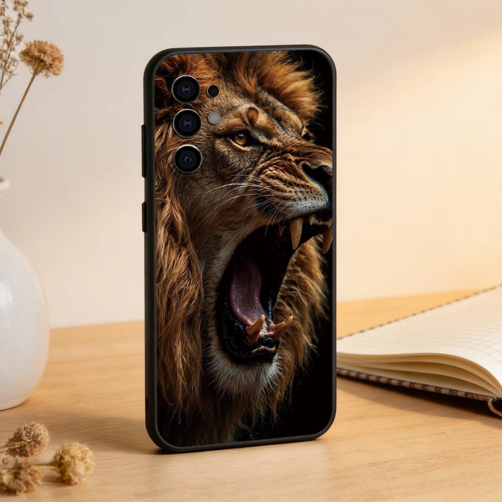 

Cute Golden Retriever Puppy The Lion Phone Case Black Silicone Soft For Samsung S25,S24,S21,S22,S23,S30,Ultra,S20,Plus,Fe,Lite Samsung S235G