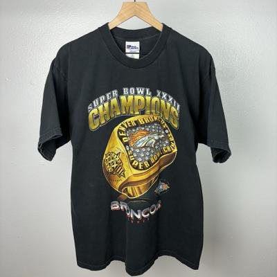 Vintage 90s Denver Broncos Super Bowl Ring T Shirt Made In USA Pro Player XL Unisex T-Shirt