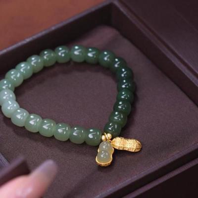 Green Stone Bracelets Korean Style Bracelets Gradient Stone Bead Bracelets Female Hand Chain