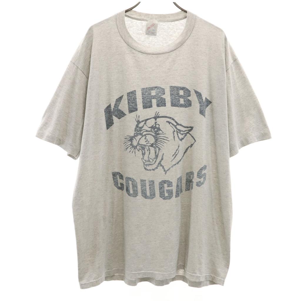 JERZEES 80s Made in USA Old Short sleeve T-shirt XL gray Men's Used