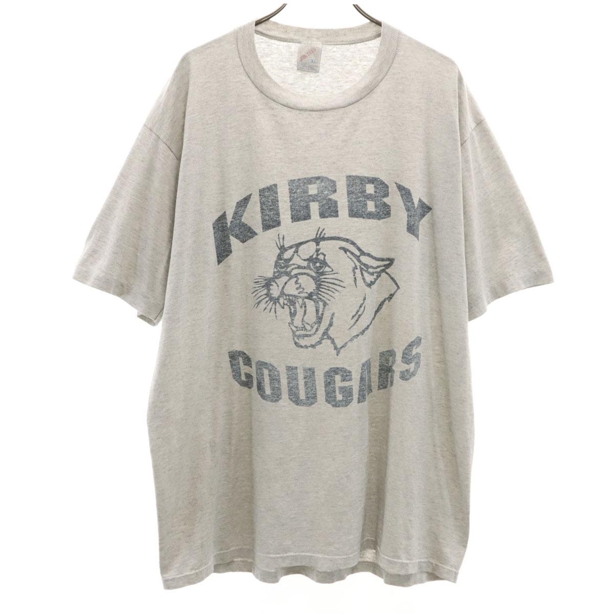 

JERZEES 80s Made in USA Old Short sleeve T-shirt XL gray Men s Used