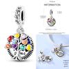 New Graffiti Butterfly Charm 925 Silver Glow Firefly Travel Love Heart Cat Clip Beads Fit Bracelet Necklace DIY Jewelry