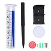 Rain Gauge Outdoor with Metal Bracket Stake Decorative Rain Measure Gauge for Garden Lawn Yard with Large Numbers