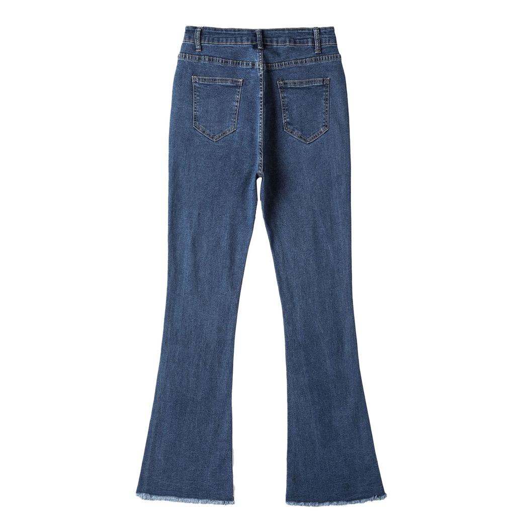 Women's Fashion Tight Flare Sexy Hip Lift Wide Leg Jeans
