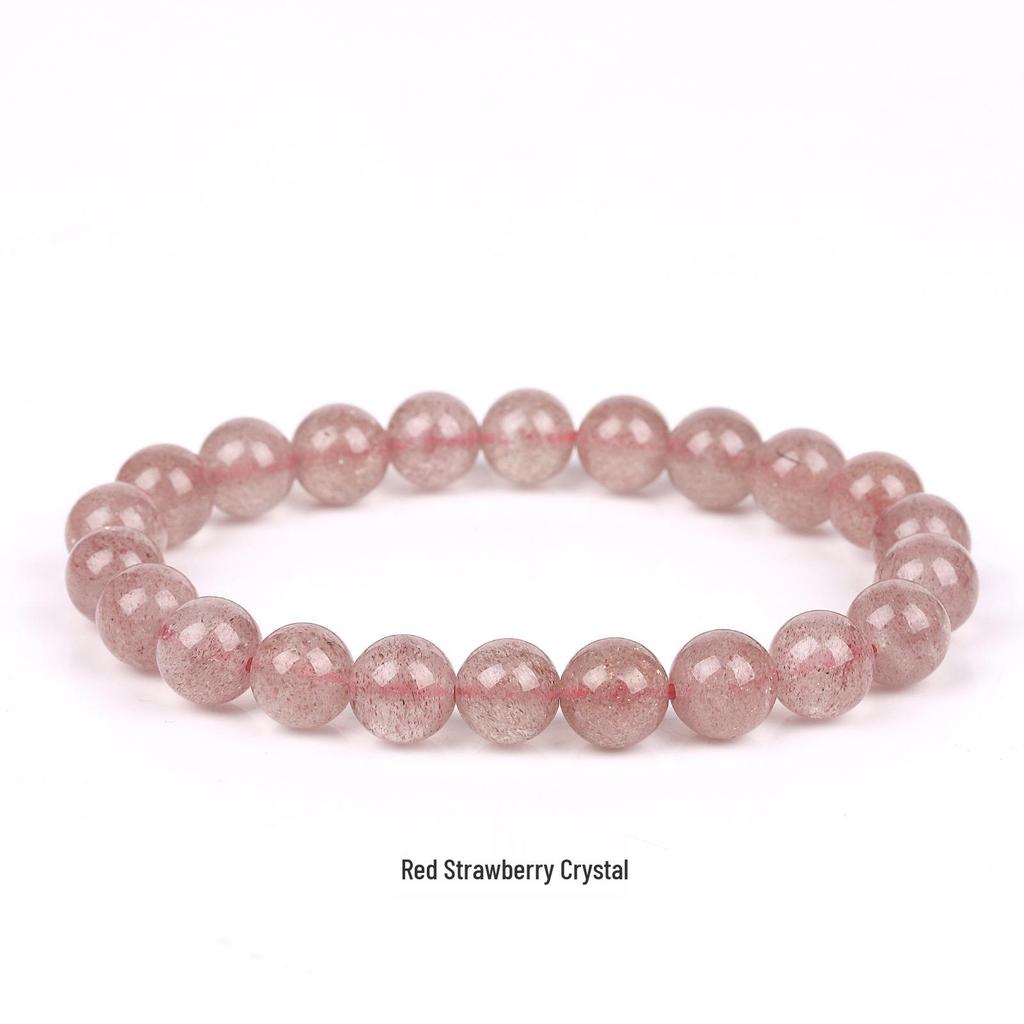 She Yao Natürlicher Kristallachat Tigerauge Armband - Modeschmuck mit einzelnen runden Perlen