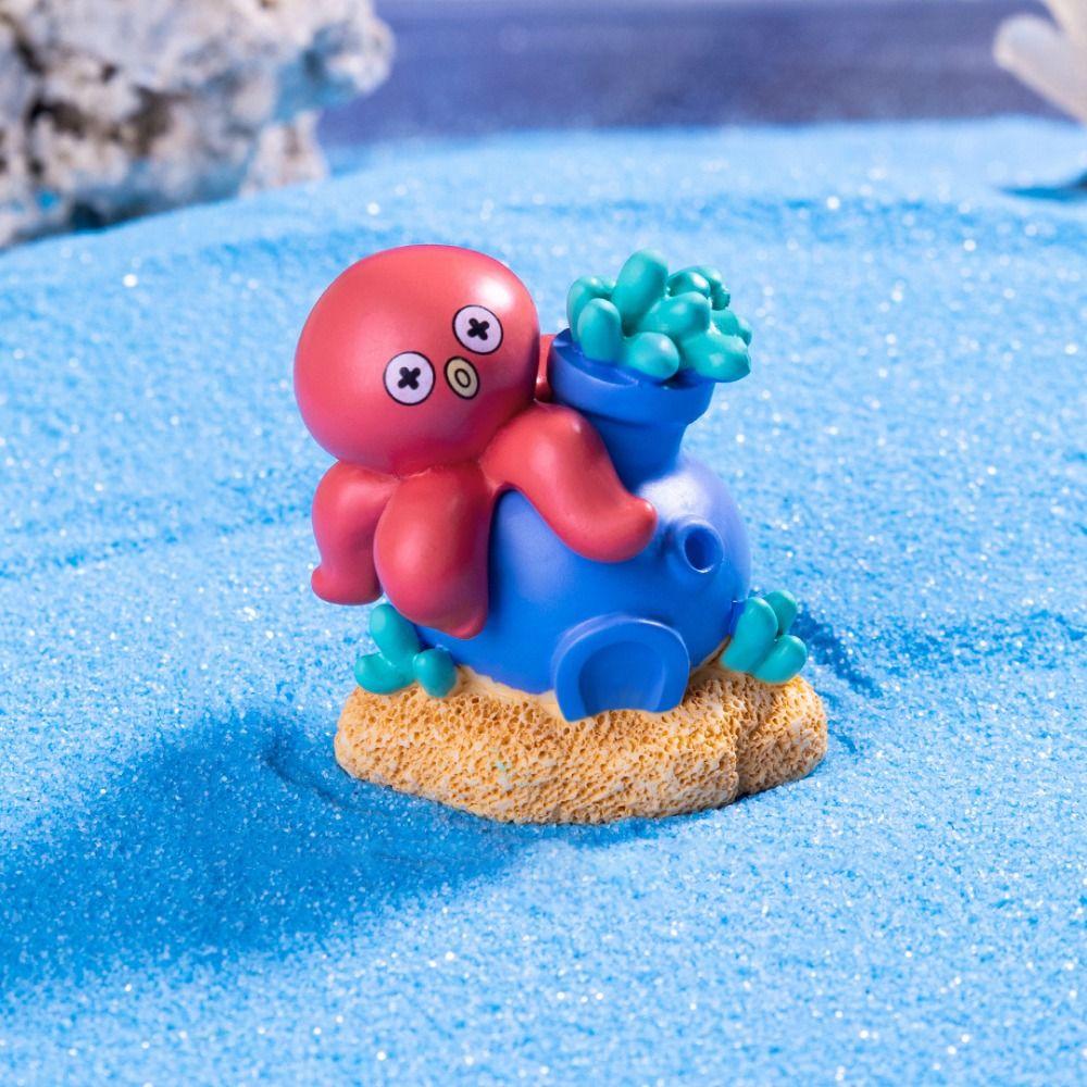 6pcs/set Cartoon Conch House Shelter Simulation Resin Conch Landscaping Lifelike Octopus Shell Figurines Aquarium