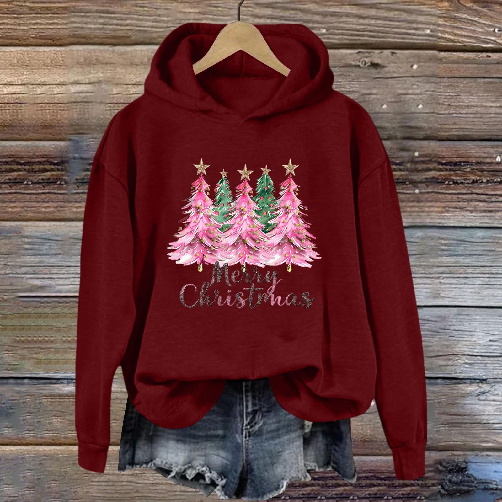 Женская толстовка с принтом «Спорт» с рождественским принтом — фото 8