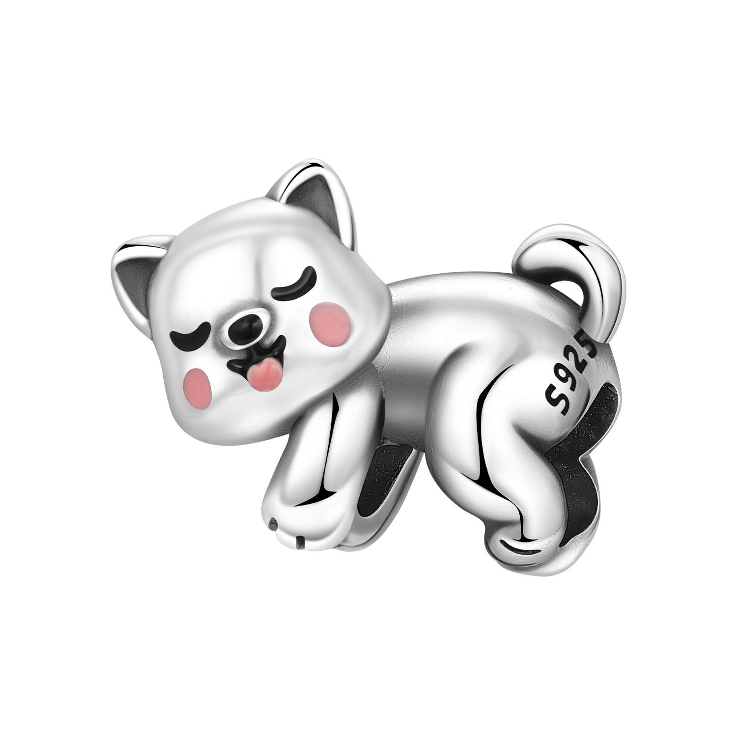 

PANPOKI Copper Metal Sleeping Dog Animals Pendant Bead Component Charm Bead Components Bead Components Compatible With Bracelets Do It Yourself Party