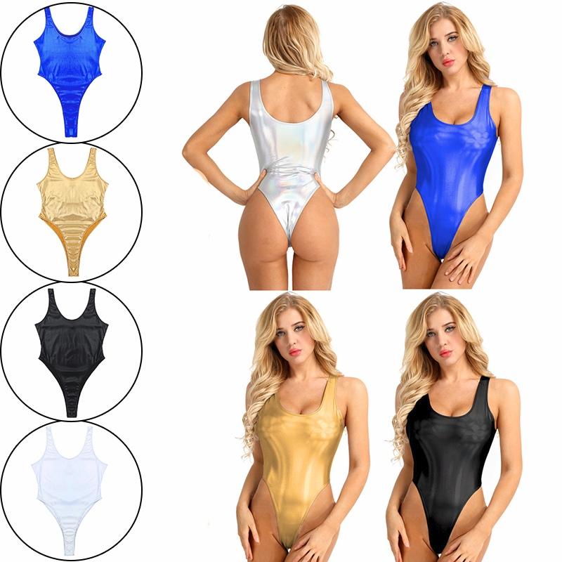 Mujer de una pieza sin mangas corte alto Bodysuit trajes de baño trajes de  baño comprar a buen precio — entrega gratuita, reseñas reales con fotos —  Joom