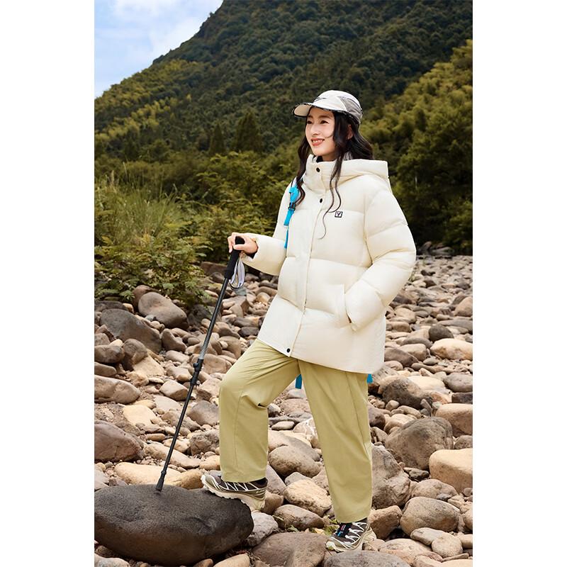 YAYA Unisex Hooded Puffer Down Jacket