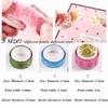 200PCS Sakura Decorative Sticker Flower Petals Tape Scrapbooking Sticky Paper Masking Tape