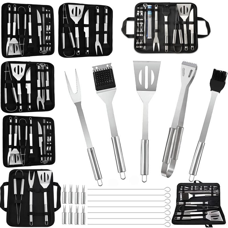 BBQ Tool Set Stainless Steel Multifunctional Outdoor Combination Camping BBQ BBQ Accessories Set