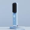 Cordless Hair Straightener Brush 4 Temperature Settings Mini Hair Straightening Comb USB Rechargeable Fast Heating Electric Hot Brush