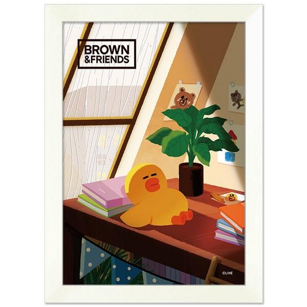 

Пазл Line Friends Leisure Weekend TP-P108-115 + набор в тонкой рамке, белый, разные цвета, 108 деталей