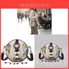 Vintage Ethnic Style Handcrafted Canvas Small Round Bag With Tassels For Daily Use