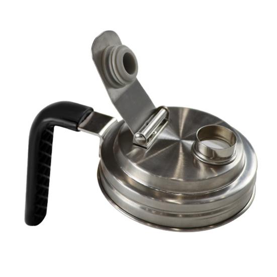 Mason Jar Pour Spout Lid with Handle Wide Mouth Flip Cap