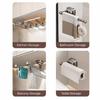 Space Aluminum Suction Cup Paper Towel Holder Easy Install Paper Towel Storage Rack  Cabinet