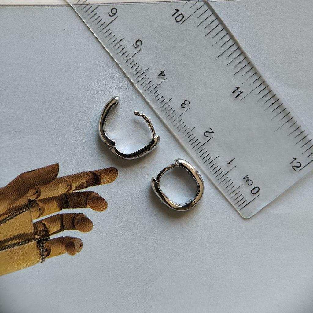 Silver Earrings Without Stones (2187370)