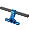 Kaedear Motorcycle Clamp Bar Multi Bar Handle Post Aluminum Alloy Carbon Bar Motorcycle Mount Clamp Diameter 22mm Post Clamp Bar KDR-H7 (Blue)