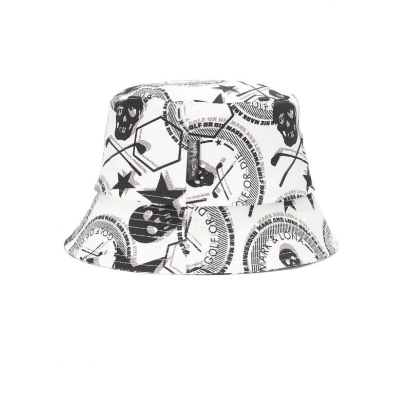 Mark   Lona U Gn Big skUll Pattern bUcket Hat  ls1yj08U 