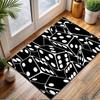 Dice Pattern in Black and White Patterned carpet, non slip mat suitable for living room and bedroom sofas