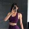 Easy to Wear! European and American Hip Workout Clothes Set High Sense Beauty Back Sports Bra Training Buttock Lifting Shorts Yoga Clothes