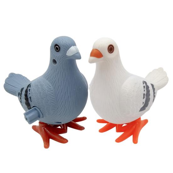 Yousheng 1/2/3/5/8/10Pcs Wind-up Pigeon Jumping Pigeon Spring Clockwork Toy Toddlers Boys Girls Educational Simulation Bird Walking Toy(Random Color)