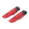 Motorcycle Rear Foot Pegs Motorcycle T6063 Aluminum Alloy Rear Footrest Pegs Replacement for Suzuki Gsx250R 2018‑2022 (Red)