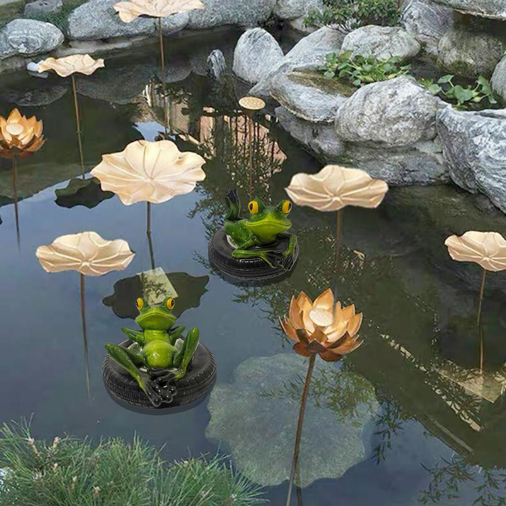 Floating Pond Decoration Fun Lifelike Resin Animal Statue Garden Floating Decoration