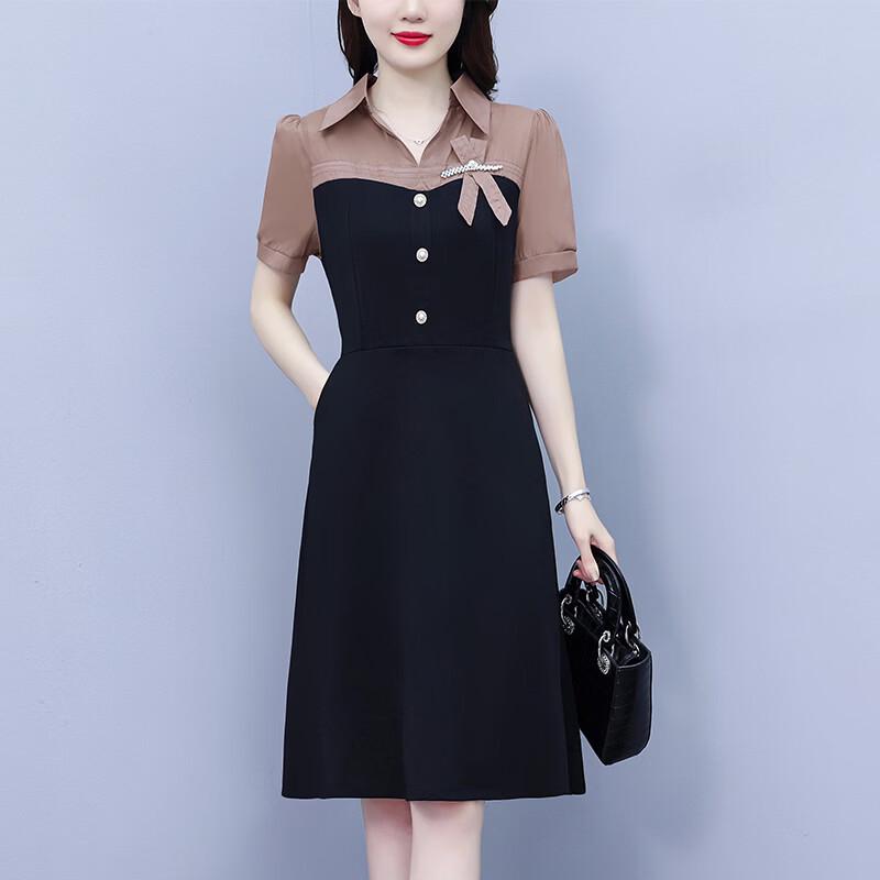 La Chapelle 2026 Summer Plus Size Slimming Shirt Dress