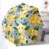 1pc Starfruit Pattern Automatic Opening/Closing Folding Umbrella with 8 Ribs,Windproof Portable Sunshade Umbrella Holiday gift yy260401042