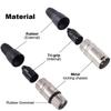 Male/Female XLR Connector Plug Nickel Plated Microphone Plug Speaker XLR Jack  Speaker Accessories