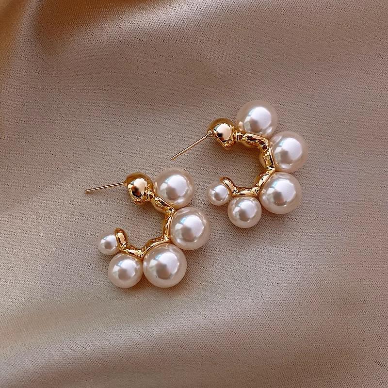 2025 Silver Needle Zircon Pearl Earrings: French Retro Light Luxury Studs for Women