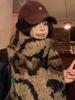 Women Winter Knitted Scarf Headscarf Ladies Men Casual Leopard Print Warm Scarve Mujer Male Foulard Soft Wrap Shawl New Unisex