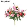 1 Bouquet 21 Heads Home Wedding Decor Fake Artificial Rose Flowers Blossoms